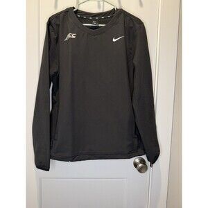Nike ACC Baseball Adult Large Black Pullover W/Zipper Pockets NCAA Sports V-Neck